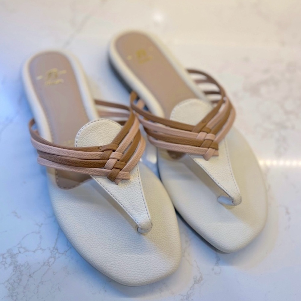 Bata Braided Thong Sandals